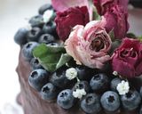 カシスとチョコの4段ネイキッドケーキ作り方54写真
