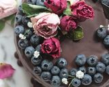 カシスとチョコの4段ネイキッドケーキ作り方56写真