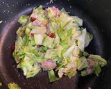 めっさ簡単 サバとキャベツのピリ辛パスタ作り方3写真