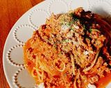 【簡単】自家製ミートソースのパスタ作り方5写真