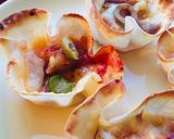 焼鳥缶とチェダーのピザ風カップ作り方3写真