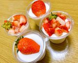 簡単❀·°いちごミルクプリン♡作り方6写真