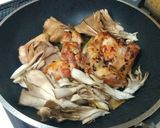 鶏ステーキ丼　舞茸添え作り方4写真
