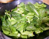 菜の花としいたけのシンプル炒め作り方4写真