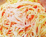 白ワインが決めて明太子スパゲッティ作り方3写真