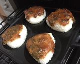 南部鉄器で味噌ネギ焼きおにぎり作り方2写真