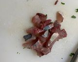 ケールとイナダのガリバタ炒め作り方3写真