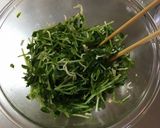 豆苗と切り干し大根の中華風作り方5写真