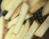 ジャガイモ&白菜のトマトソース炒め作り方1写真