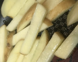 ジャガイモ＆白菜のトマトソース炒め作り方1写真