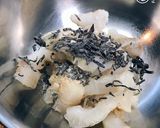 ヒラメと塩昆布のポン酢、かぼす和え作り方4写真