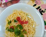 忙しい日に!包丁要らず!簡単梅スパ☆作り方4写真