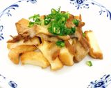 【病院】厚あげチーズおかかやき【給食】作り方5写真