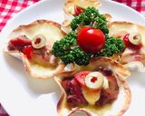 焼鳥缶とチェダーのピザ風カップ作り方6写真
