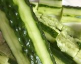 100度の熱い油をジュワッときゅうり作り方1写真