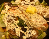 鮭とキャベツの粒マスマヨ焼き作り方3写真