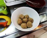 簡単肉だんご甘酢あんかけ作り方1写真