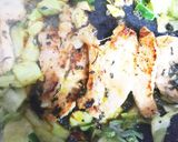 適当！豚肉の緑茶マヨ焼き～春キャベツ添え作り方4写真