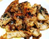 適当！豚肉の緑茶マヨ焼き～春キャベツ添え作り方5写真
