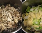 油揚げと豆腐と舞茸のちりめんポン酢煮作り方3写真