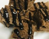 生チョコ食パン●さらにチョコシロップかけ作り方2写真