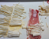 簡単 お弁当にえのきの肉巻き作り方1写真