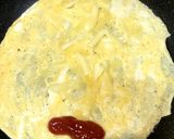 フライパンで＊チーズオムレツ卵焼き作り方3写真