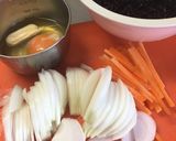 ひじきと新玉ねぎと卵のマヨネーズ炒め作り方1写真