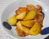 もも肉とじゃが芋の照り焼き炒め♪作り方8写真