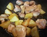 もも肉とじゃが芋の照り焼き炒め♪作り方7写真
