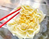 ムッチムチ☆レンチン明太クリームうどんஐ作り方2写真