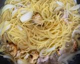 余った焼鳥で和風パスタ作り方5写真