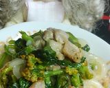 リカちゃん♡菜の花の塩麹焼きうどん作り方12写真