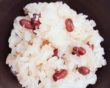 簡単モチモチ〜な炊飯器お赤飯作り方5写真