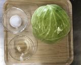 雪中キャベツシンプルサラダ作り方1写真