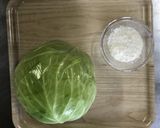 雪中キャベツの天ぷら作り方1写真