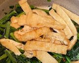 ☆甘辛たれで♪ほうれん草・油揚げ煮浸し☆作り方1写真