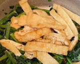 ☆甘辛たれで♪ほうれん草・油揚げ煮浸し☆作り方1写真