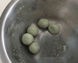 よもぎ白玉のフルーツココナッツ汁粉作り方2写真