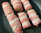柚子胡椒とポン酢でサッパリ。葱の豚肉巻き作り方6写真