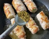 柚子胡椒とポン酢でサッパリ。葱の豚肉巻き作り方9写真