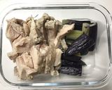 茹で鶏となすの柚子胡椒ポン酢和え作り方3写真