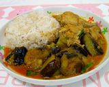 圧力鍋de鶏手羽元とナスのタイカレー作り方8写真