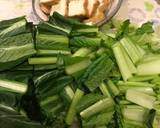 10分で！小松菜と厚揚げの海苔風味炒め作り方1写真