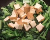 10分で！小松菜と厚揚げの海苔風味炒め作り方3写真