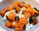 コチュジャンでサーモンのユッケ風~丼♪作り方3写真
