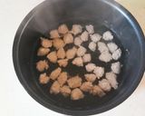 犬用*鶏団子のスープご飯作り方3写真