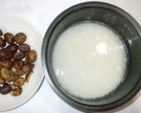 焼き豚と栗ごはん♪簡単炊飯器・甘栗で作り方2写真
