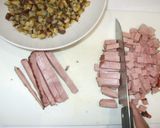 焼き豚と栗ごはん♪簡単炊飯器・甘栗で作り方4写真