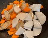 野菜たっぷり♩土鍋で熱々けんちん蕎麦作り方7写真